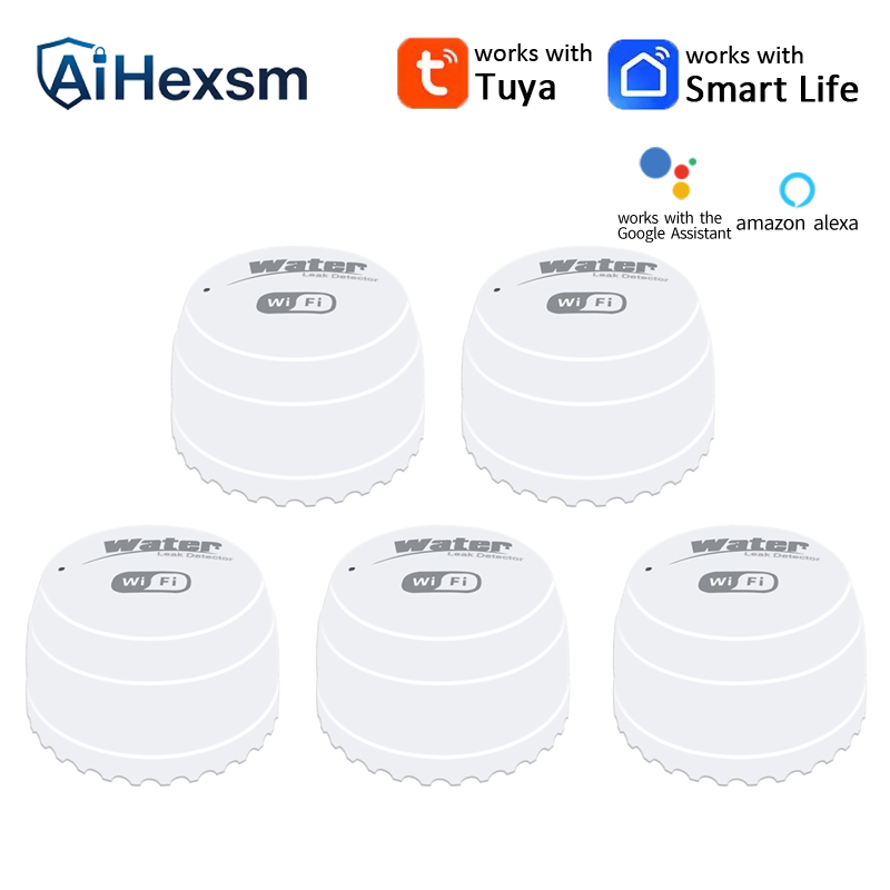 Wifi Water Sensor - Tuya WiFi Water Leak Detector Flood