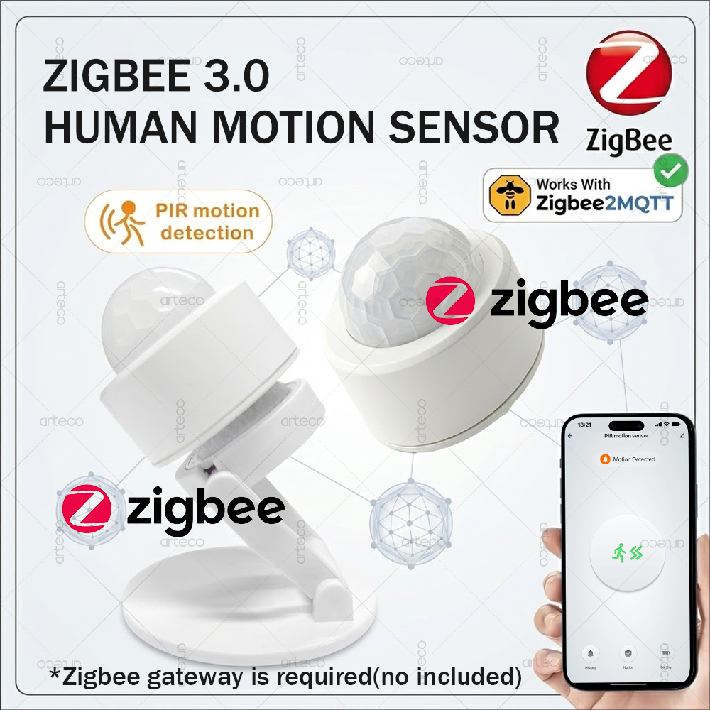 Smart Home Zigbee Gateway - Zigbee 3.0 Mini PIR Motion Sensor
