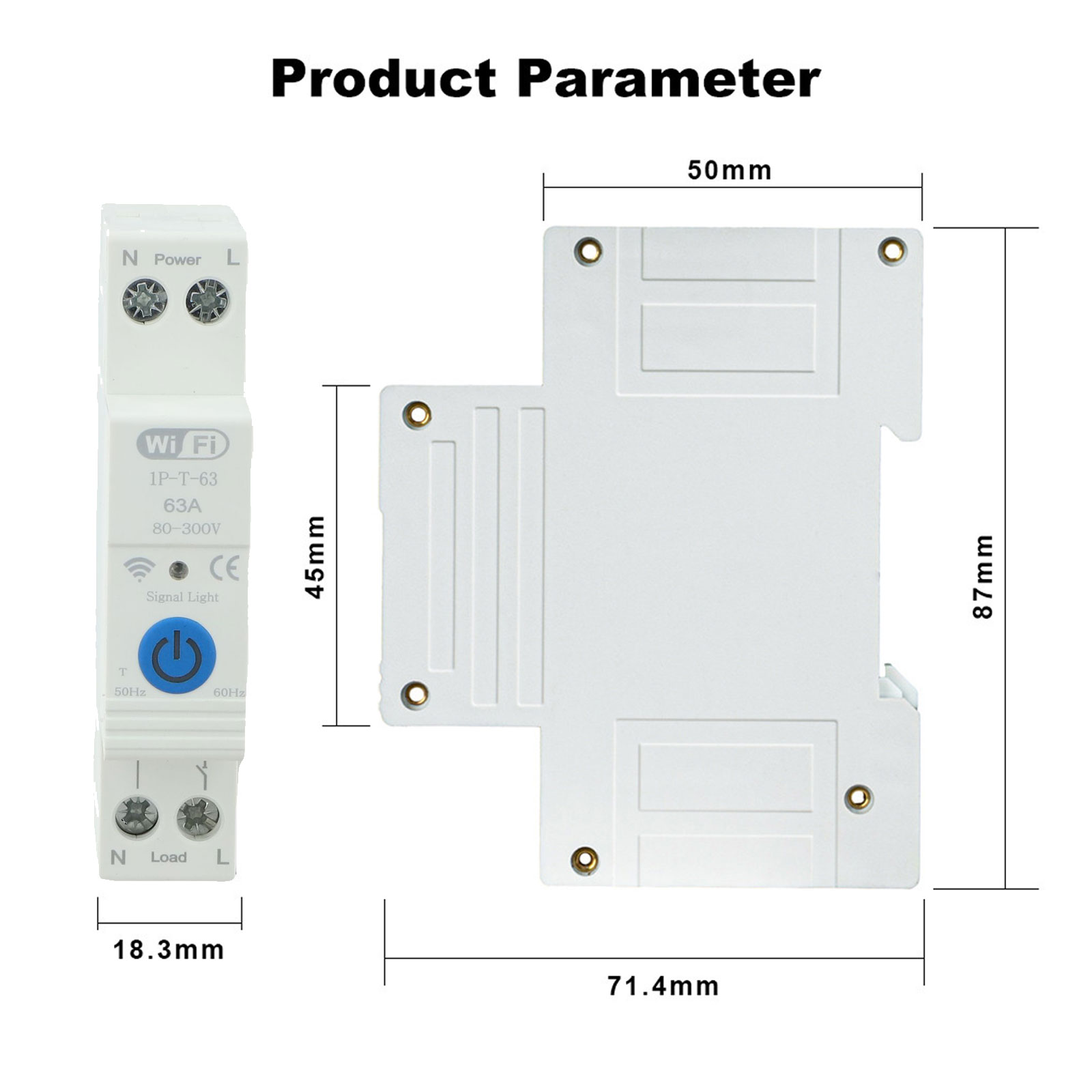 Smart 63A Wifi Circuit Breaker - Smart Home Energy Management recension och pris