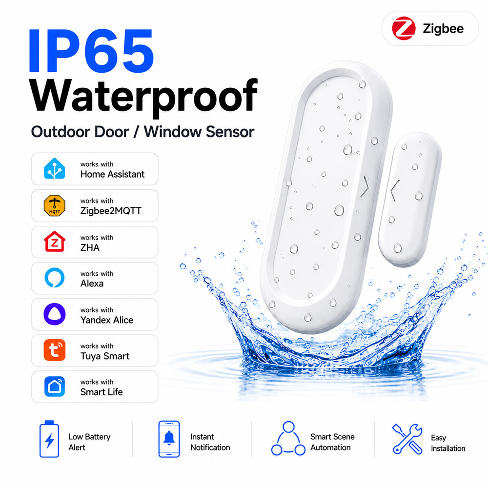 Door Window Sensor Zigbee 3.0  - Smart Home Zigbee Gateway recension och pris