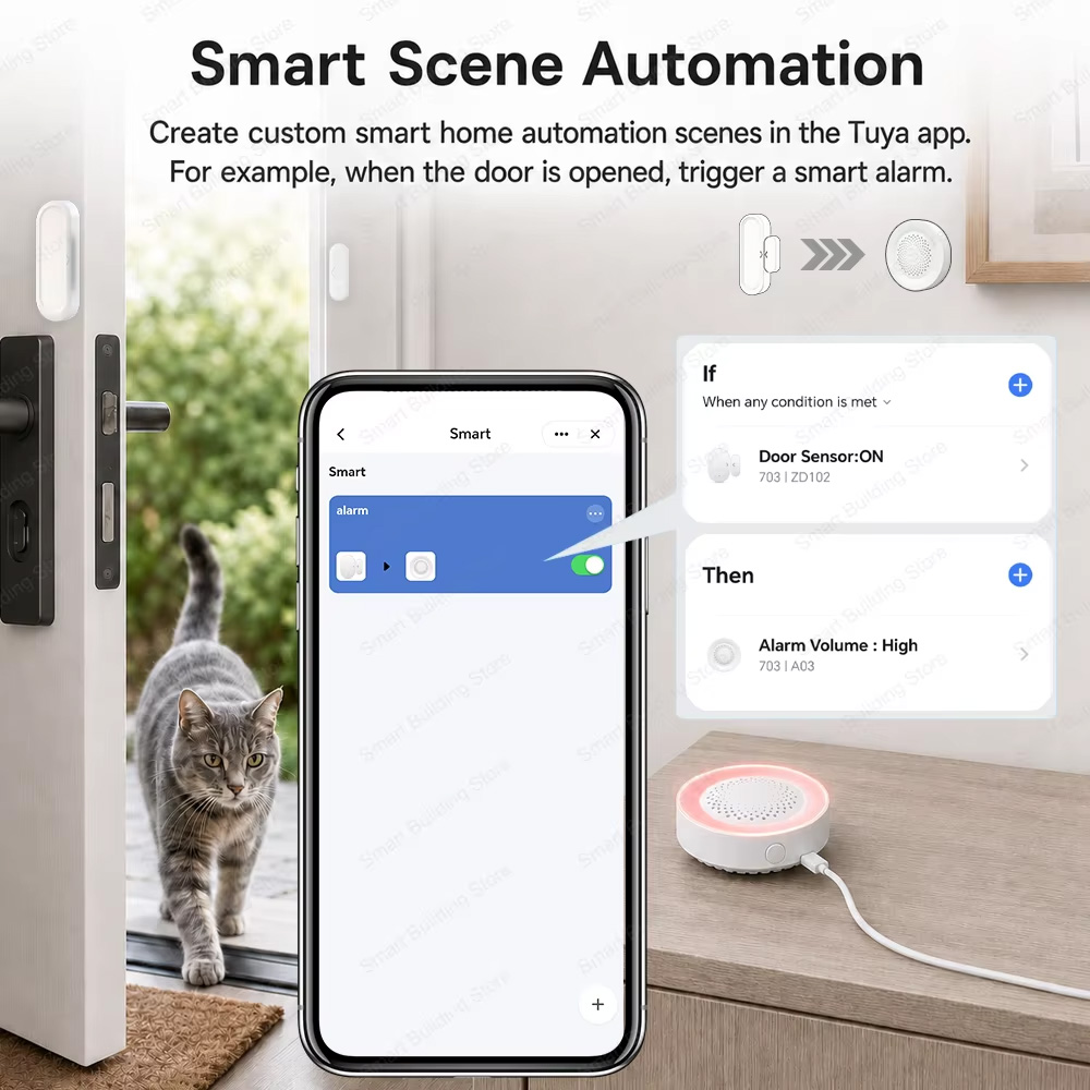 Door Window Sensor Zigbee 3.0  - Smart Home Zigbee Gateway recension och pris