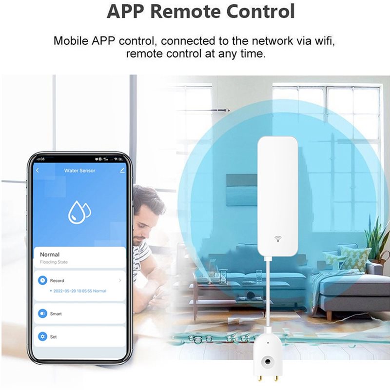 DTEN-Tuya WIFI Smart Water Lea - Wifi Water Sensor recension och pris