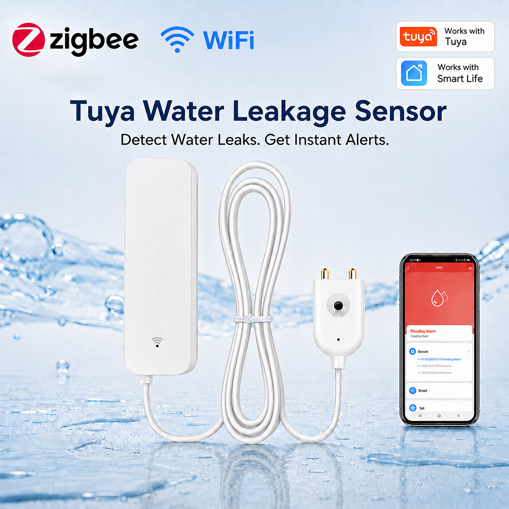 ZigBee WiFi Water Leak Sensor  - Wifi Water Sensor recension och pris