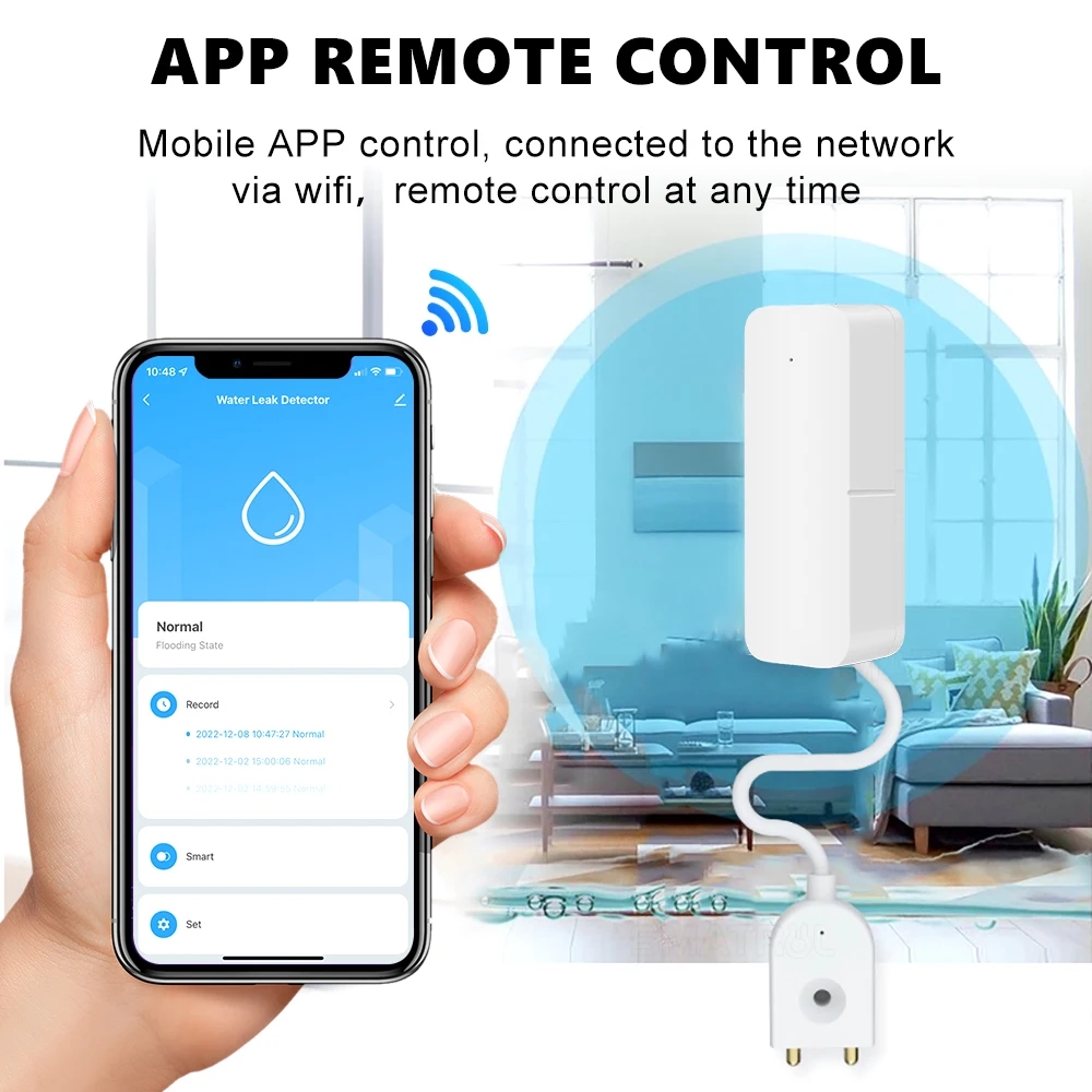 Tuya WiFi Smart Water Leak Sen - Wifi Water Sensor recension och pris