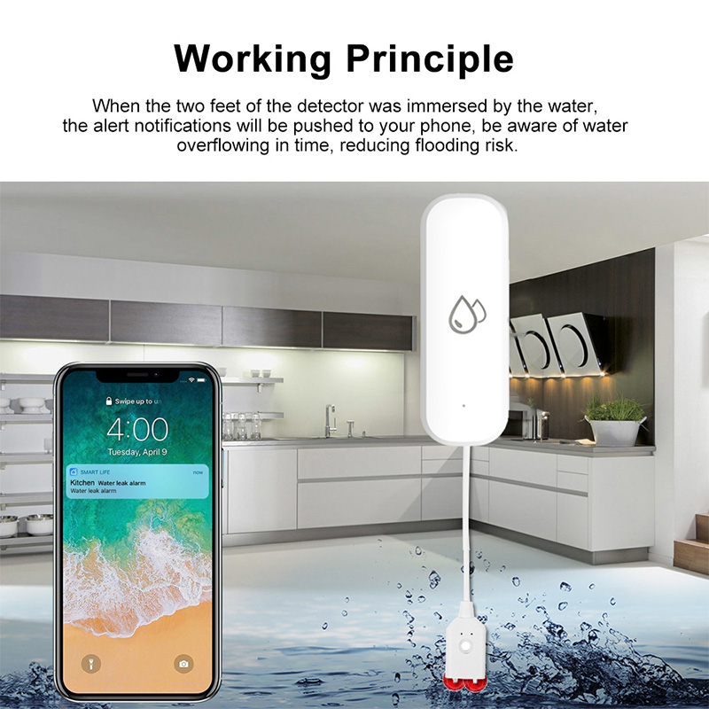 Tuya WiFi Water Leakage Alarm  - Wifi Water Sensor recension och pris