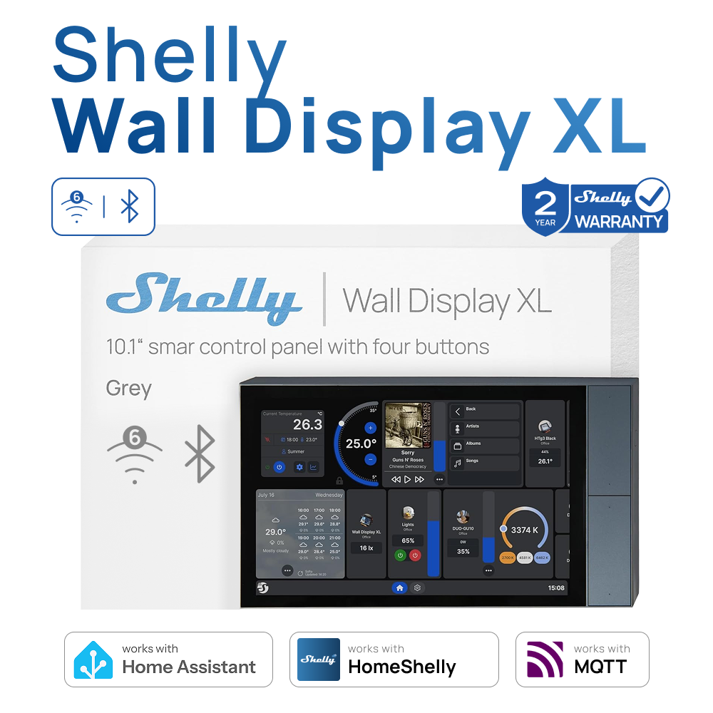 Shelly Wall Display XL Smart H - Smart Home Xl recension och pris