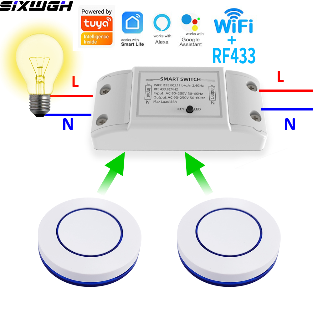 16A WiFi Tuya Smart Switch Wir - Smart Home Google recension och pris