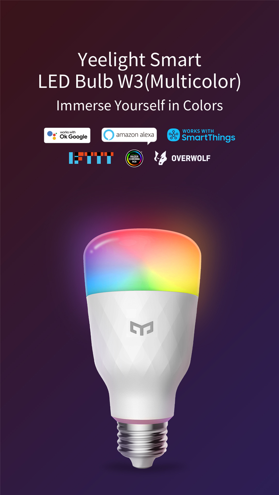 Yeelight Smart LED Bulb W3 E26 - Smart Home Yeelight recension och pris